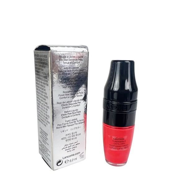 Lancome Matte Shaker Liquid Lipstick - #186 Magic Orange - 0.20 Oz - NEW IN BOX - Picture 4 of 7